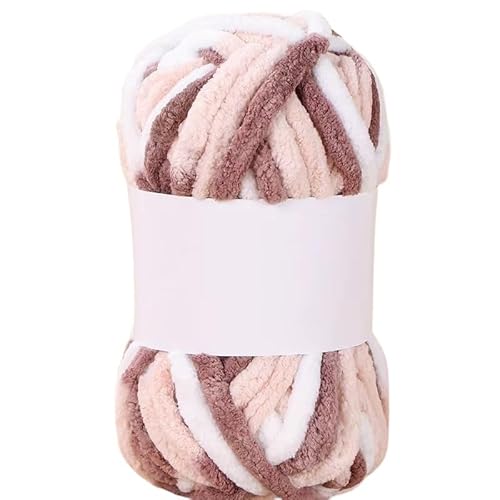 50 g grobes Ice Bar Arctic Velvet-Garn – handgewebtes dickes Wollhäkelgarn for selbstgemachte Schals, Mützen und Kleidung(Color11) von LiuliuBull