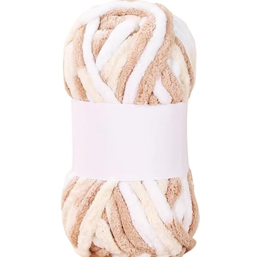 50 g grobes Ice Bar Arctic Velvet-Garn – handgewebtes dickes Wollhäkelgarn for selbstgemachte Schals, Mützen und Kleidung(Color12) von LiuliuBull