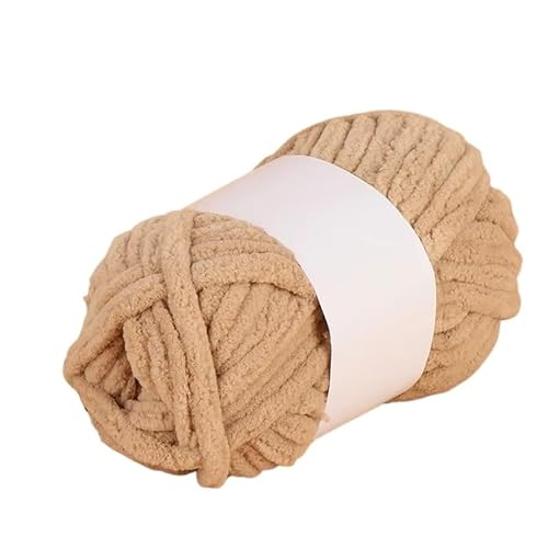 50 g grobes Ice Bar Arctic Velvet-Garn – handgewebtes dickes Wollhäkelgarn for selbstgemachte Schals, Mützen und Kleidung(Color7) von LiuliuBull