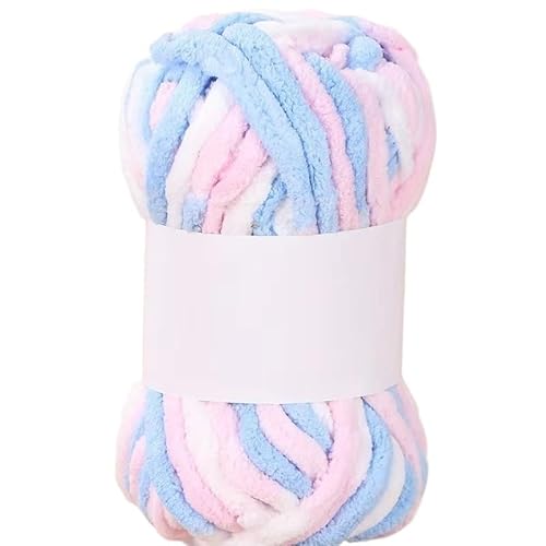 50 g grobes Ice Bar Arctic Velvet-Garn – handgewebtes dickes Wollhäkelgarn for selbstgemachte Schals, Mützen und Kleidung(Color9) von LiuliuBull