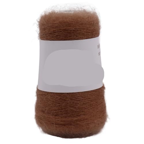 500 g, 6500 m, südafrikanisches Kid-Silk-Mohair-Garn – 55% Mohair for Handstricken dünner Pullover und for DIY-Projekte(Color15) von LiuliuBull