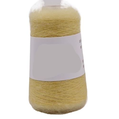 500 g, 6500 m, südafrikanisches Kid-Silk-Mohair-Garn – 55% Mohair for Handstricken dünner Pullover und for DIY-Projekte(Color25) von LiuliuBull