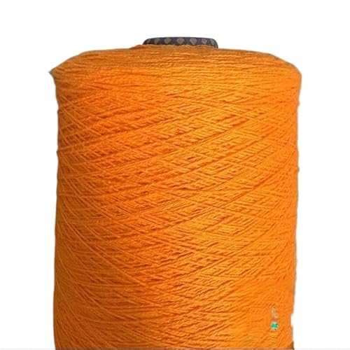 500 g Baumwollgarn for Stricken und Häkeln – ideal for handgefertigte Kleidung und Accessoires(Bright orange) von LiuliuBull