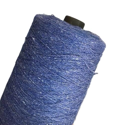 500 g Baumwollgarn for Stricken und Häkeln – ideal for handgefertigte Kleidung und Accessoires(Flower blue) von LiuliuBull