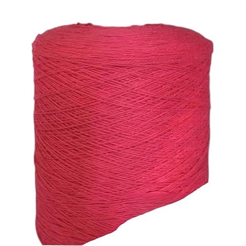 500 g Baumwollgarn for Stricken und Häkeln – ideal for handgefertigte Kleidung und Accessoires(Plum blossom red) von LiuliuBull