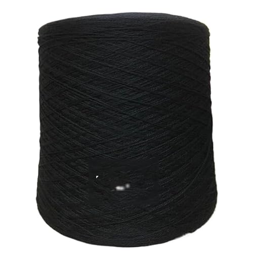 500 g Baumwollgarn for Stricken und Häkeln – ideal for handgefertigte Kleidung und Accessoires(black) von LiuliuBull