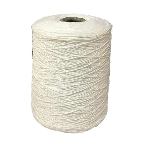 500 g Garn aus 56% Leinen und 44% Baumwolle for Stricken, Häkeln und Handweben – ideal for Sommerschals und -pullover(Beige) von LiuliuBull