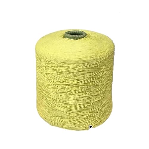 500 g Garn aus 56% Leinen und 44% Baumwolle for Stricken, Häkeln und Handweben – ideal for Sommerschals und -pullover(Chicken yellow) von LiuliuBull