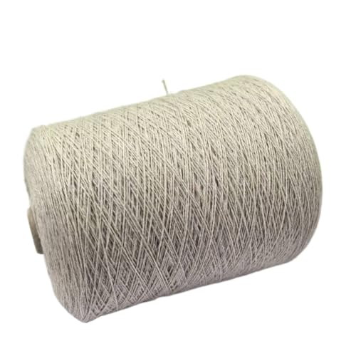 500 g Handstrickgarn aus Merinowolle und Yakwolle – 50% Merino, 50% Yak – perfekt for Pullover und Schals(Light Grey) von LiuliuBull