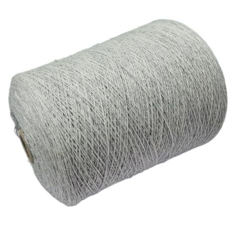 500 g Handstrickgarn aus Merinowolle und Yakwolle – 50% Merino, 50% Yak – perfekt for Pullover und Schals(Silver) von LiuliuBull