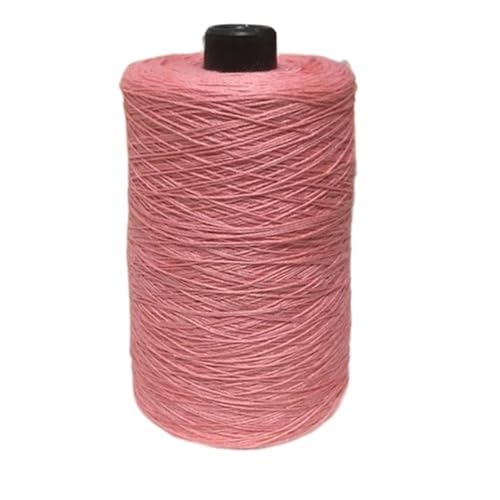 500 g Sommer-Spitzenfaden – unverformbares, handgefertigtes Baumwollgarn for selbst gewebte Schals und Westen(Peach pink) von LiuliuBull