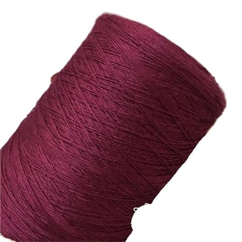 500 g Sommer-Spitzenfaden – unverformbares, handgefertigtes Baumwollgarn for selbst gewebte Schals und Westen(Rich red) von LiuliuBull