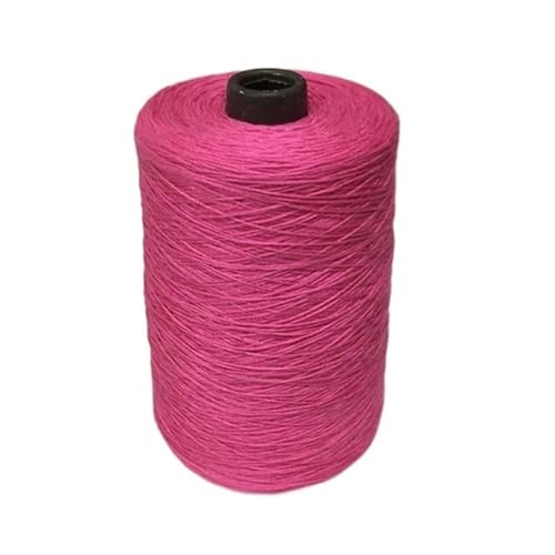500 g Sommer-Spitzenfaden – unverformbares, handgefertigtes Baumwollgarn for selbst gewebte Schals und Westen(Rose red) von LiuliuBull