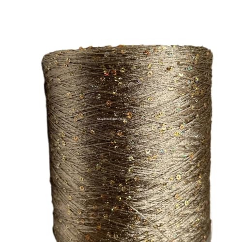 500 g Sommergarn aus merzerisierter Eisseide for Selberstricken, 1 mm weiches Garn zur Herstellung von Puppen und Pullovern(Brown) von LiuliuBull