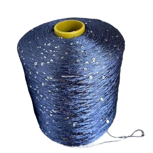 500 g Sommergarn aus merzerisierter Eisseide for Selberstricken, 1 mm weiches Garn zur Herstellung von Puppen und Pullovern(Sapphire blue) von LiuliuBull