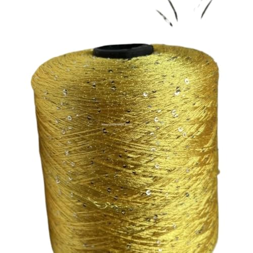500 g Sommergarn aus merzerisierter Eisseide for Selberstricken, 1 mm weiches Garn zur Herstellung von Puppen und Pullovern(yellow) von LiuliuBull