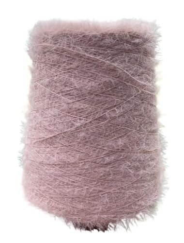 500 g Wollgarn in Nerzoptik – doppelseitiges, weiches Garn for DIY-Handstrickarbeiten, Schals, Tücher, Pullover und Häkelprojekte(Light powder 2 cm) von LiuliuBull