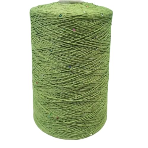 500 g italienischer importierter Seiden-Leinenfaden Nr. 6 – Premium-Spitzengarn for Frühlings- und Sommerprojekte(Color21) von LiuliuBull