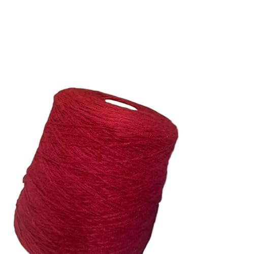500 g weiches, handgestricktes Alpaka-Wollgarn – hautfreundliches, warmes Garn for Schals und Pullover(Dark red) von LiuliuBull