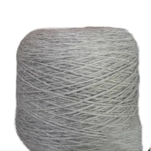 500 g weiches, handgestricktes Alpaka-Wollgarn – hautfreundliches, warmes Garn for Schals und Pullover(Medium gray (barrel 0.95kg)) von LiuliuBull