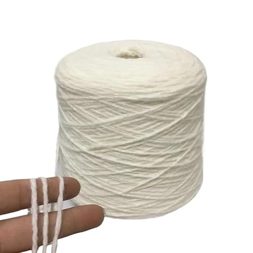 500 g weiches, handgestricktes Alpaka-Wollgarn – hautfreundliches, warmes Garn for Schals und Pullover(Off-white) von LiuliuBull