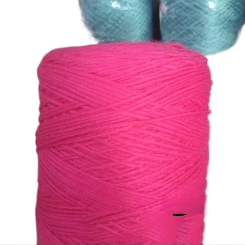 500 g weiches, handgestricktes Alpaka-Wollgarn – hautfreundliches, warmes Garn for Schals und Pullover(Rose red) von LiuliuBull