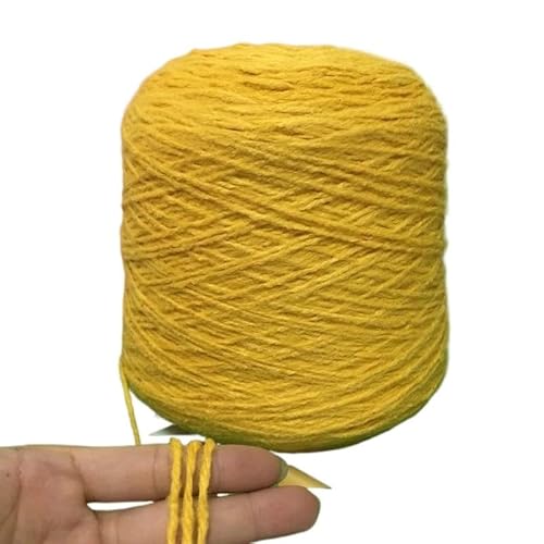 500 g weiches, handgestricktes Alpaka-Wollgarn – hautfreundliches, warmes Garn for Schals und Pullover(yellow) von LiuliuBull