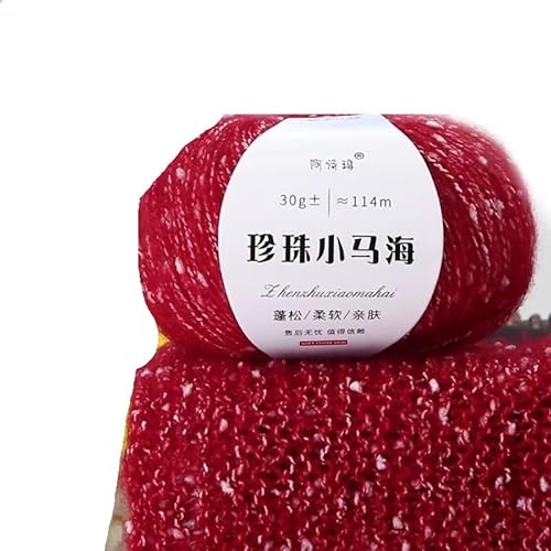 60 g Wolle-Mohair-Garn – südafrikanische leichte Schiebeschal-Linie for Pullover-Jacken und Flechtprojekte(Chinesered) von LiuliuBull