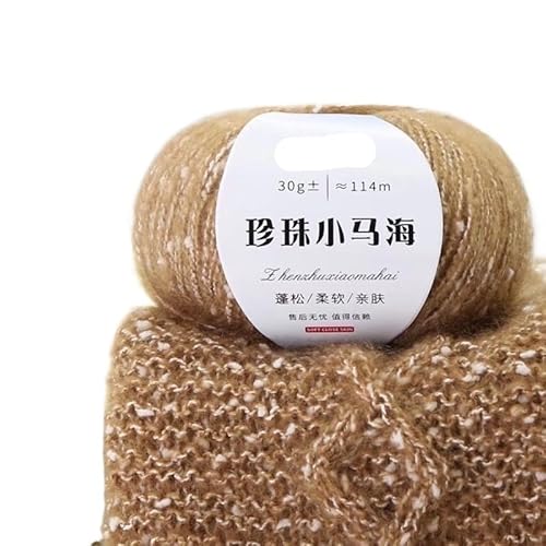 60 g Wolle-Mohair-Garn – südafrikanische leichte Schiebeschal-Linie for Pullover-Jacken und Flechtprojekte(Khakis) von LiuliuBull