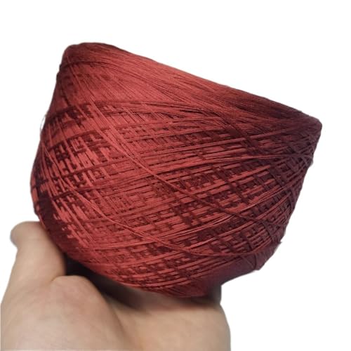 70% Seide und 30% Baumwolle, 4-fädiges Naturstrickgarn for selbstgestrickte Kleidung, Mützen und dekorative Häkelprojekte(Caramel color-250g) von LiuliuBull
