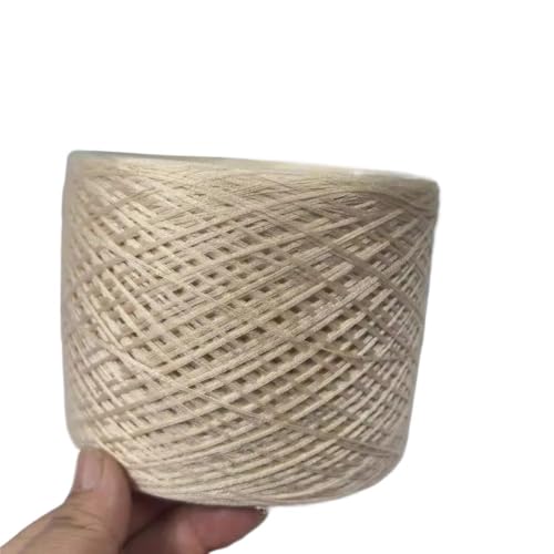 70% Seide und 30% Baumwolle, 4-fädiges Naturstrickgarn for selbstgestrickte Kleidung, Mützen und dekorative Häkelprojekte(Champagne -250g) von LiuliuBull