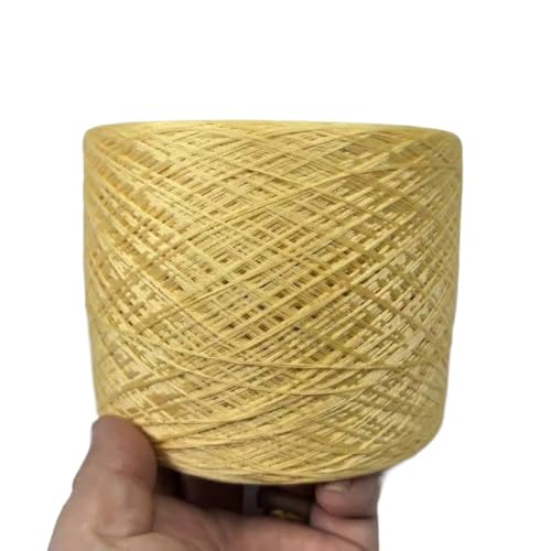 70% Seide und 30% Baumwolle, 4-fädiges Naturstrickgarn for selbstgestrickte Kleidung, Mützen und dekorative Häkelprojekte(Chicken yellow-250g) von LiuliuBull