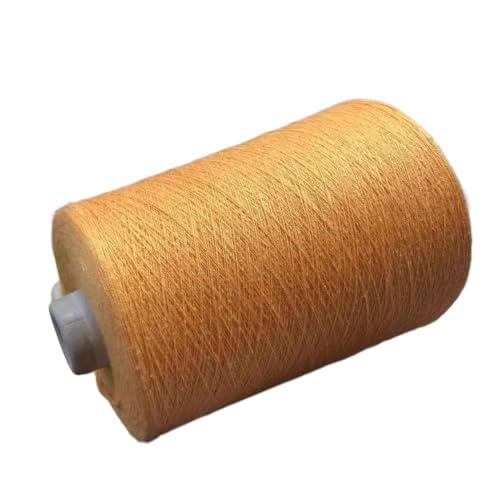 70% Seide und 30% Baumwolle, 4-fädiges Naturstrickgarn for selbstgestrickte Kleidung, Mützen und dekorative Häkelprojekte(Ginger yellow-500g) von LiuliuBull