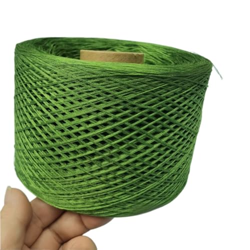 70% Seide und 30% Baumwolle, 4-fädiges Naturstrickgarn for selbstgestrickte Kleidung, Mützen und dekorative Häkelprojekte(Grass green-250g) von LiuliuBull