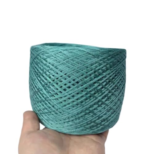 70% Seide und 30% Baumwolle, 4-fädiges Naturstrickgarn for selbstgestrickte Kleidung, Mützen und dekorative Häkelprojekte(Jade green-250g) von LiuliuBull