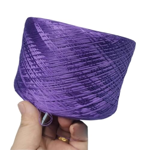 70% Seide und 30% Baumwolle, 4-fädiges Naturstrickgarn for selbstgestrickte Kleidung, Mützen und dekorative Häkelprojekte(Lavender purple-250g) von LiuliuBull