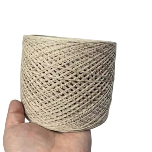 70% Seide und 30% Baumwolle, 4-fädiges Naturstrickgarn for selbstgestrickte Kleidung, Mützen und dekorative Häkelprojekte(Oat color-250g) von LiuliuBull