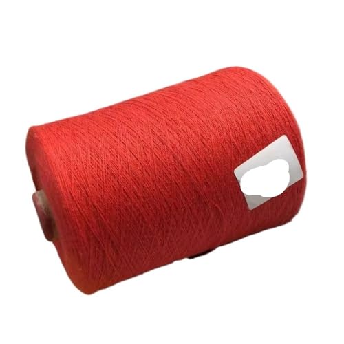 70% Seide und 30% Baumwolle, 4-fädiges Naturstrickgarn for selbstgestrickte Kleidung, Mützen und dekorative Häkelprojekte(Orange red-500g) von LiuliuBull