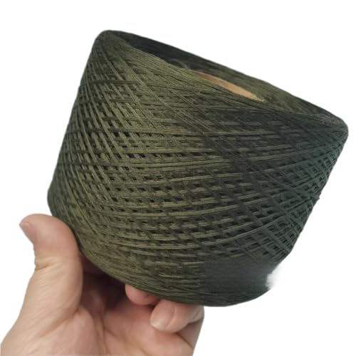 70% Seide und 30% Baumwolle, 4-fädiges Naturstrickgarn for selbstgestrickte Kleidung, Mützen und dekorative Häkelprojekte(Tea green color-250g) von LiuliuBull