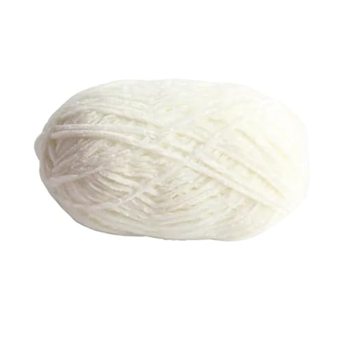80 g feiner Chenille-Plüschfaden – 2 mm weiches Garn for handgewebte Projekte, ideal for Puppen, Schals und Hausschuhe(02color) von LiuliuBull