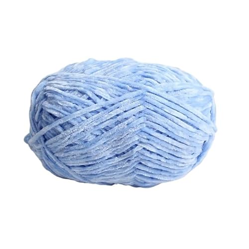 80 g feiner Chenille-Plüschfaden – 2 mm weiches Garn for handgewebte Projekte, ideal for Puppen, Schals und Hausschuhe(Color19) von LiuliuBull