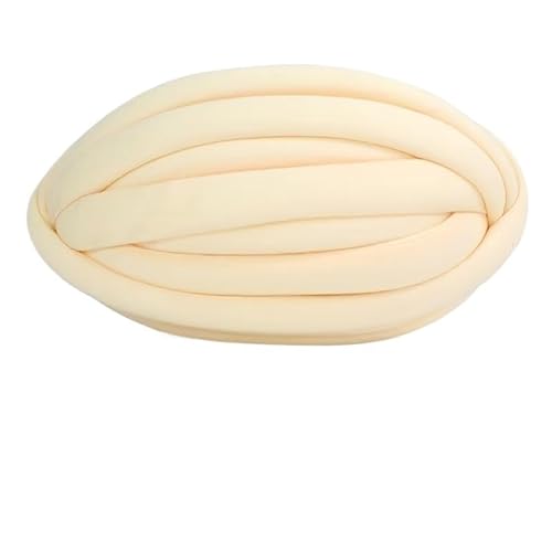 Extra dicke, handgewebte Decke aus isländischer Wolle – Katzennest-Kissen aus Baumwolle mit Kernfüllung(Custard) von LiuliuBull