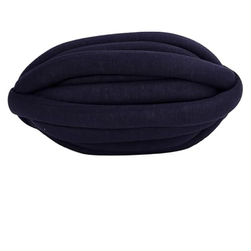 Extra dicke, handgewebte Decke aus isländischer Wolle – Katzennest-Kissen aus Baumwolle mit Kernfüllung(navy Blue) von LiuliuBull