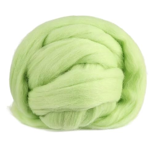 For Nadelfilz-KitBlended Roving 250g, Nadelfilzwolle, handgefärbtes Wolltop, Merino Mixed Natural Wool Roving(green) von LiuliuBull