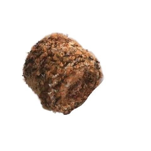 Handgefertigter 100 g bunter Garnknäuel – gemischte Garn-Feder-Kreis-Wolle for DIY-Schal- und Häkelprojekte(Caramel) von LiuliuBull