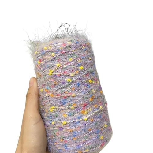 Handgefertigter Strickschal aus Mohairwolle – 250 g weiches, mitteldickes Candy Beans-Garn for Herbst und Winter(Color1) von LiuliuBull