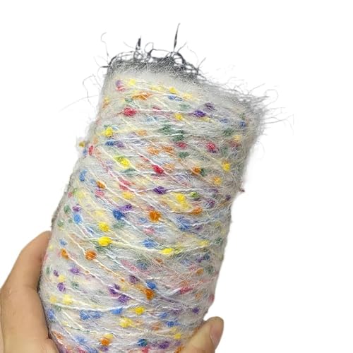 Handgefertigter Strickschal aus Mohairwolle – 250 g weiches, mitteldickes Candy Beans-Garn for Herbst und Winter(Color10) von LiuliuBull