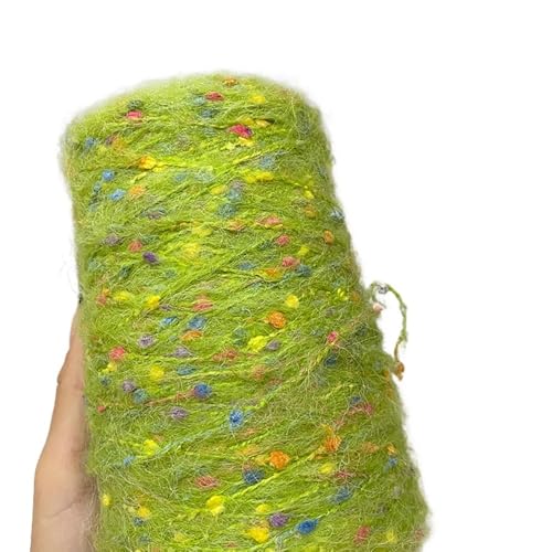 Handgefertigter Strickschal aus Mohairwolle – 250 g weiches, mitteldickes Candy Beans-Garn for Herbst und Winter(Color2) von LiuliuBull