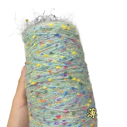 Handgefertigter Strickschal aus Mohairwolle – 250 g weiches, mitteldickes Candy Beans-Garn for Herbst und Winter(Color9) von LiuliuBull