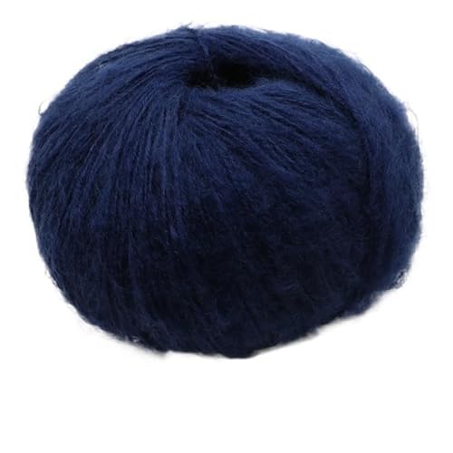 Handgemachter Mohair-Pullover, Schal, Schal – 100 g feine Wolle, Häkel-DIY-Materialpaket(36purplishblue) von LiuliuBull
